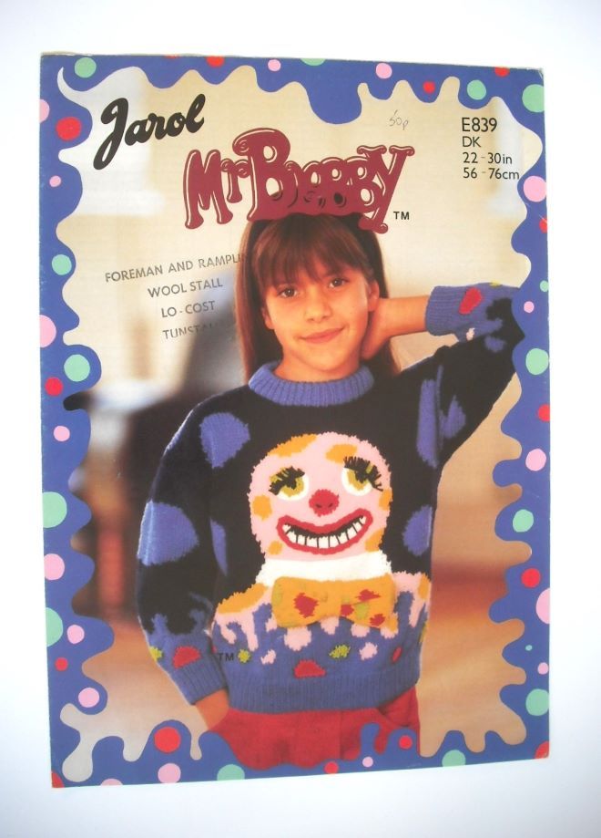 Mr Blobby Sweater Knitting Pattern (Jarol E839) (Child Size)