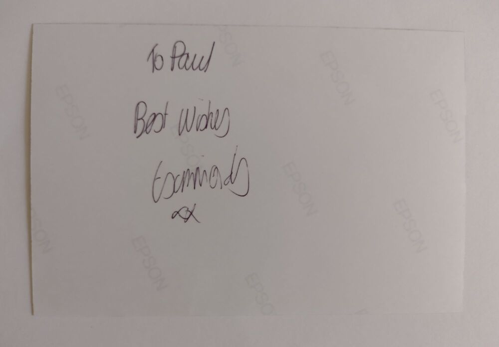 Ellie Simmonds autograph (hand-signed photograph)