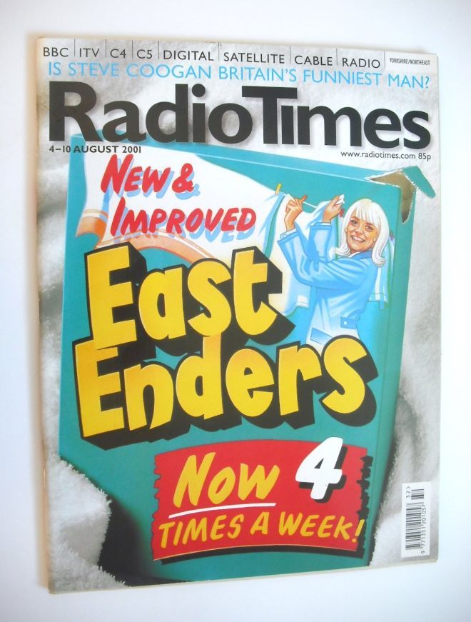 Radio Times magazine - EastEnders cover (4-10 August 2001)