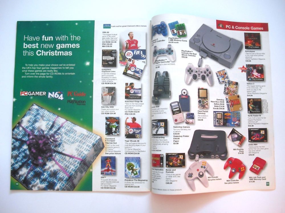 WHSmith Christmas Gifts Catalogue (1998)