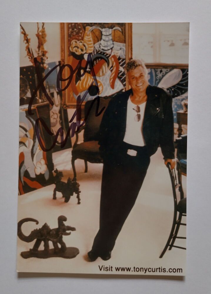 Tony Curtis autograph (hand-signed photograph)