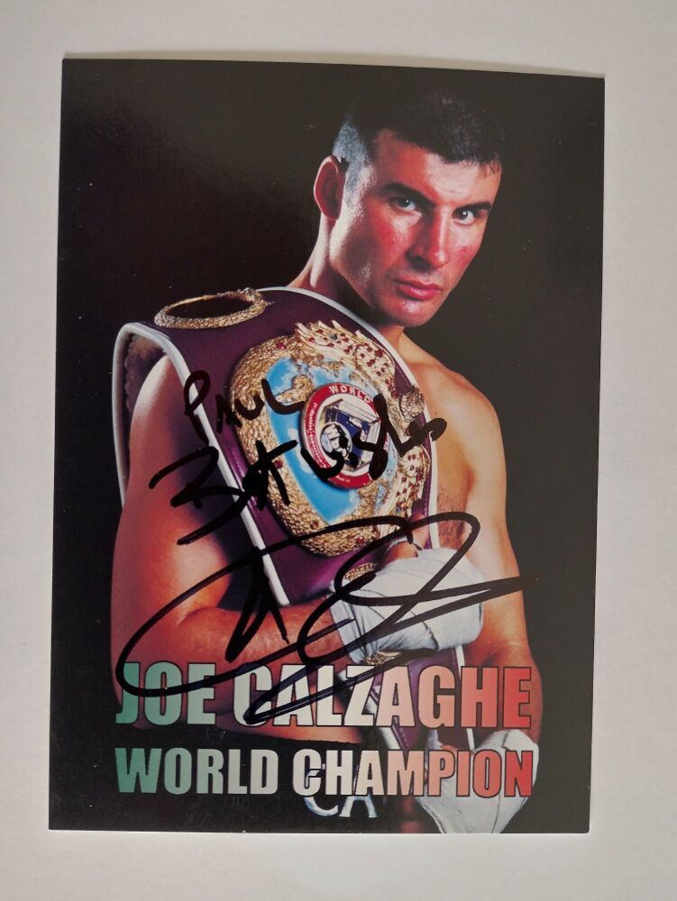 Joe Calzaghe autograph (hand-signed photograph)