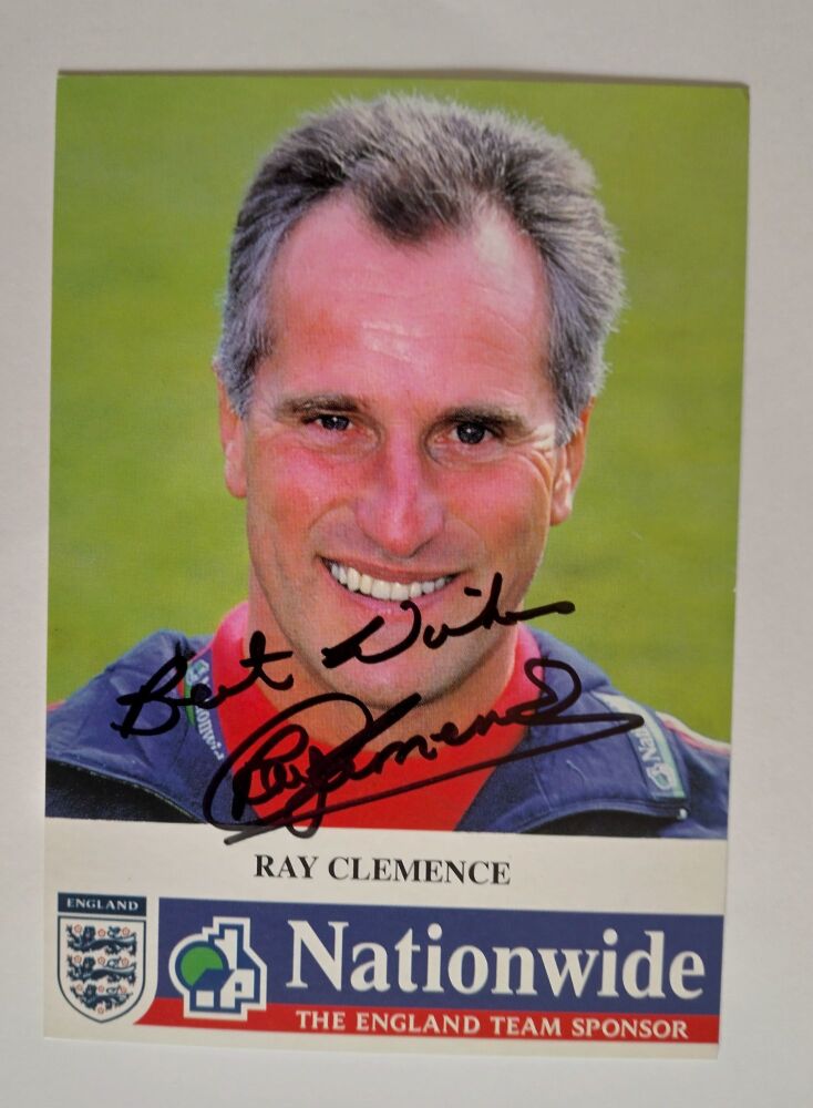 Ray Clemence autograph (hand-signed photograph)