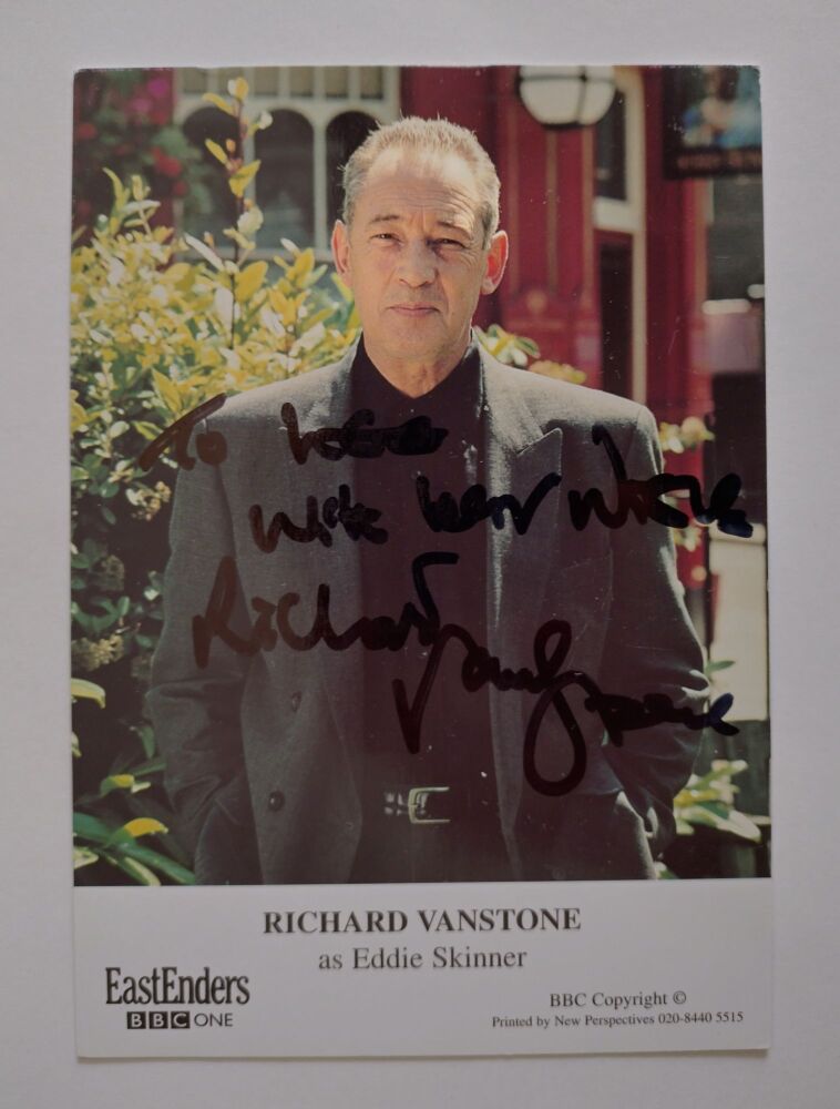 Richard Vanstone autograph (hand-signed EastEnders cast card)