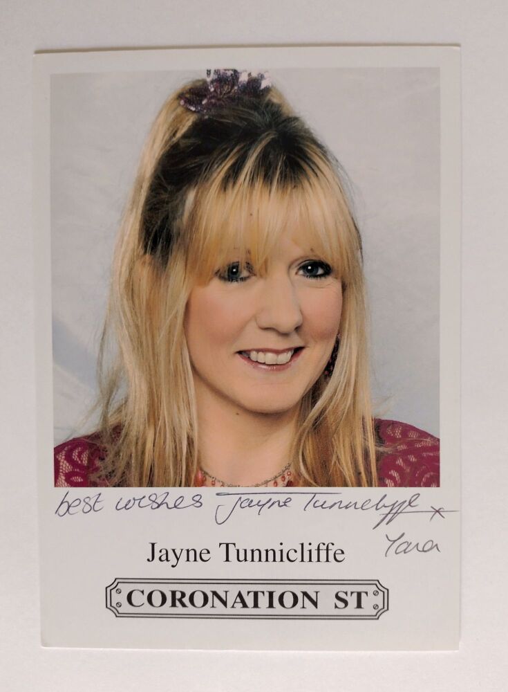 Jayne Tunnicliffe autograph (hand-signed photograph)