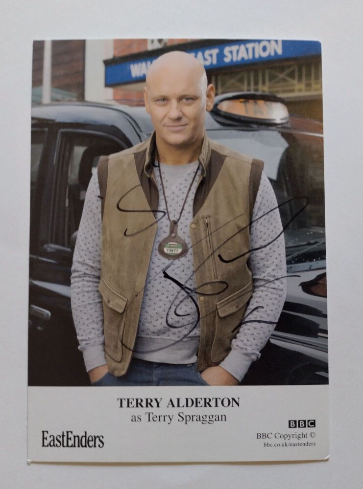 Terry Alderton autograph (hand-signed EastEnders cast card)