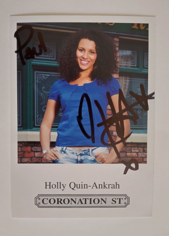 Holly Quin-Ankrah autograph (hand-signed photograph)
