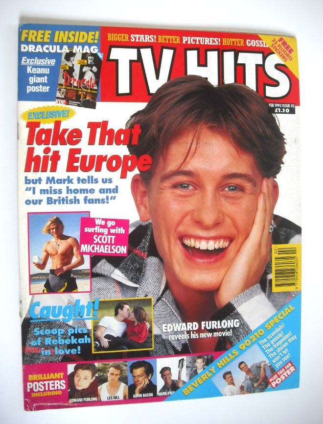 TV Hits magazine - February 1993 - Mark Owen cover