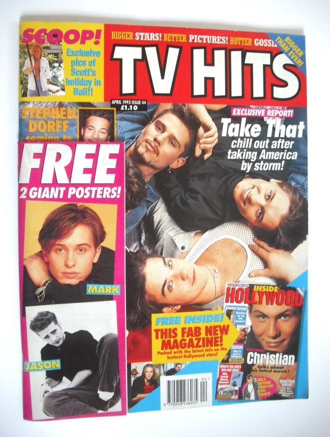 TV Hits magazine - April 1993 - Take That cover