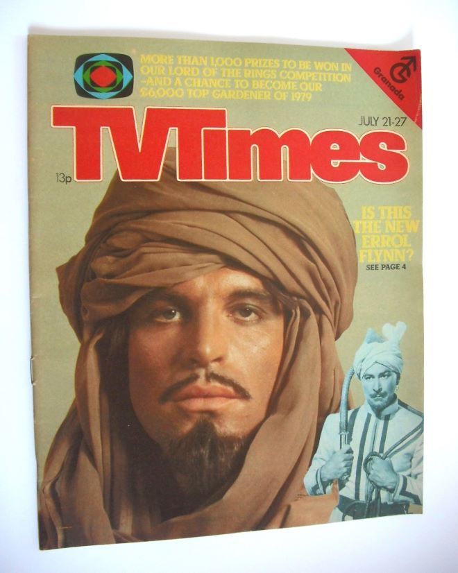 <!--1979-07-21-->TV Times magazine - Oliver Tobias cover (21-27 July 1979)