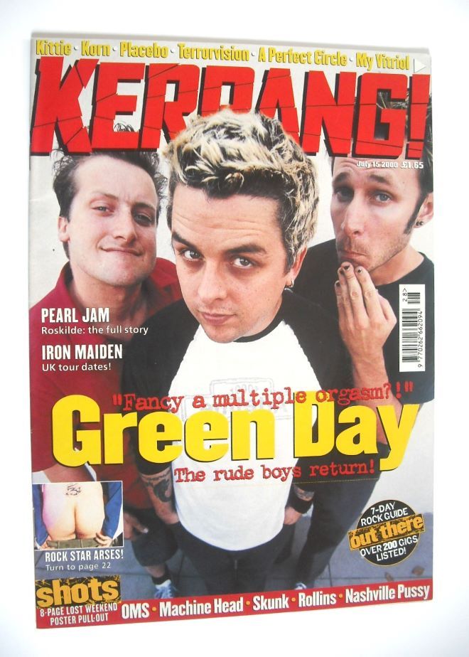 Kerrang magazine - Green Day cover (15 July 2000 - Issue 810)
