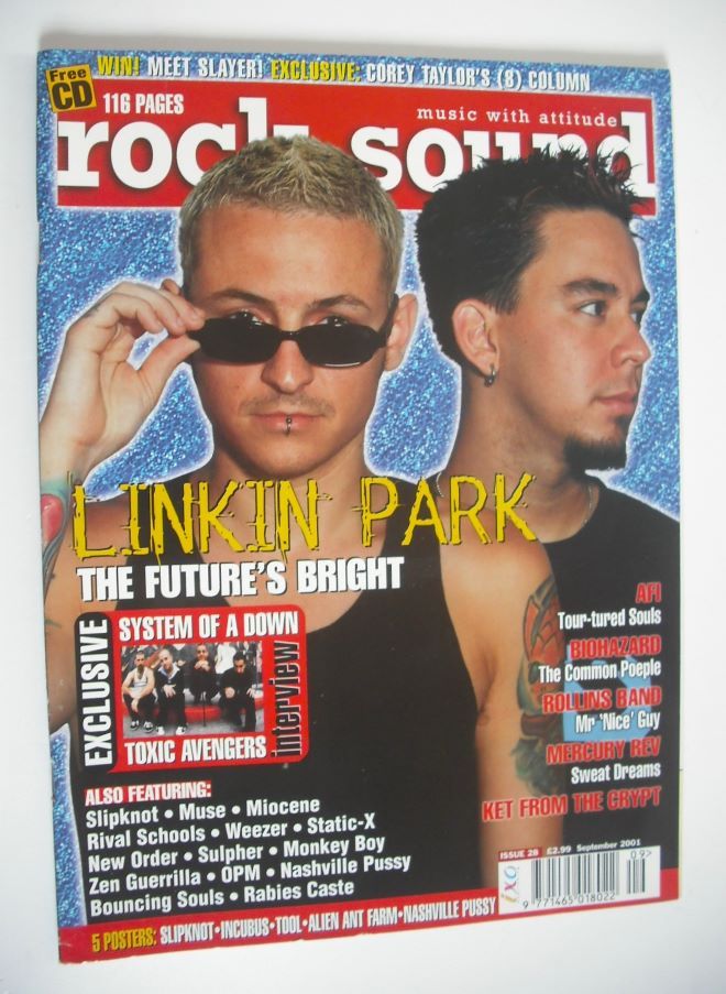 Rock Sound magazine - Linkin Park cover (September 2001)