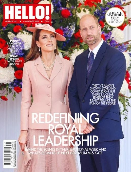 Hello! magazine - Kate Middleton and Prince William cover (6 October 2025 - Issue 1911)