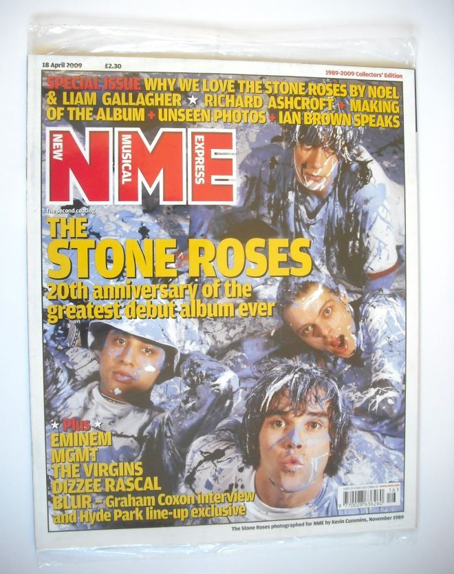 NME magazine - The Stone Roses cover (18 April 2009)