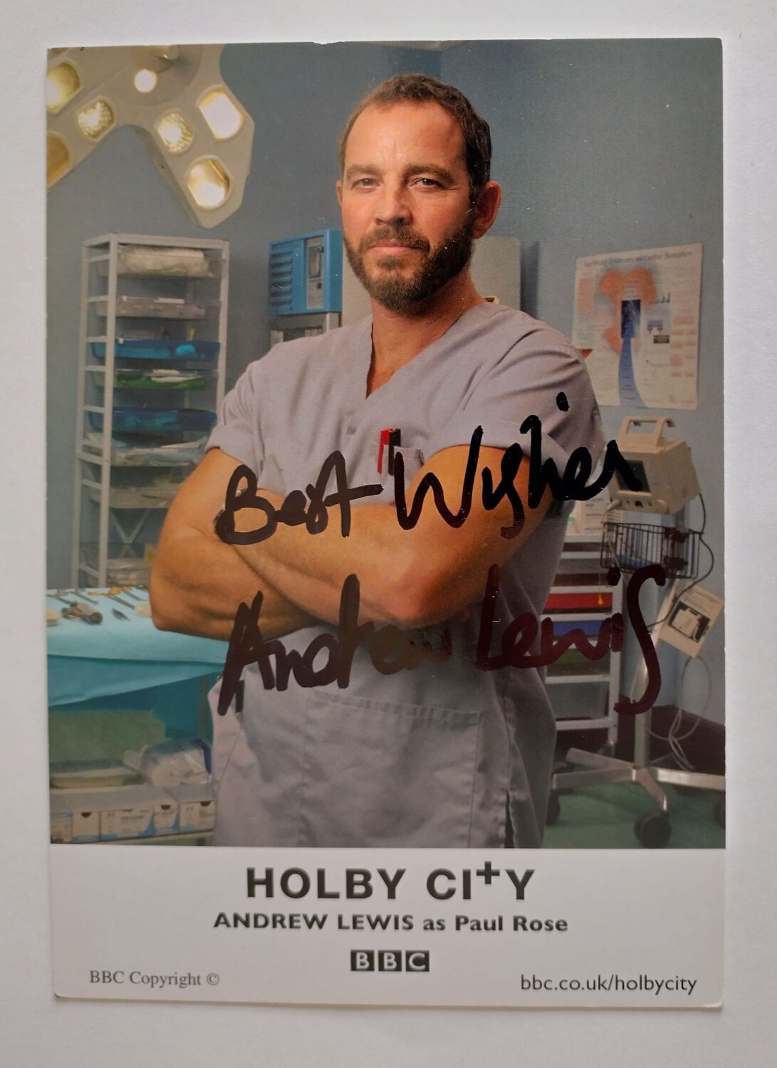 Andrew Lewis autograph (hand-signed photograph)