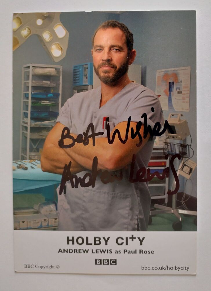Andrew Lewis autograph (hand-signed photograph)