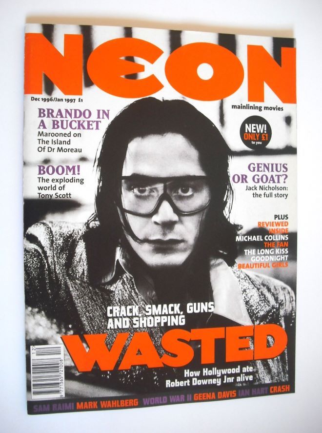NEON magazine - Robert Downey Jr cover (December 1996/January 1997 - Issue 1)
