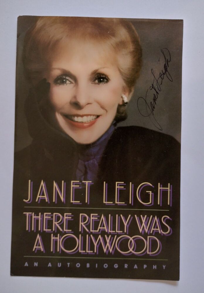 Janet Leigh autograph (hand-signed leaflet)