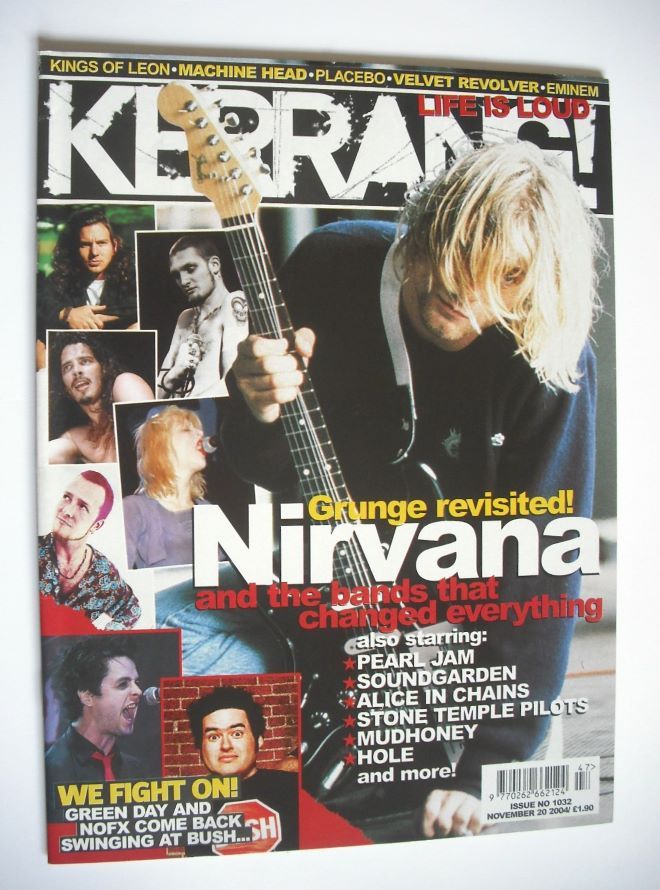Kerrang magazine - Nirvana cover (20 November 2004 - Issue 1032)