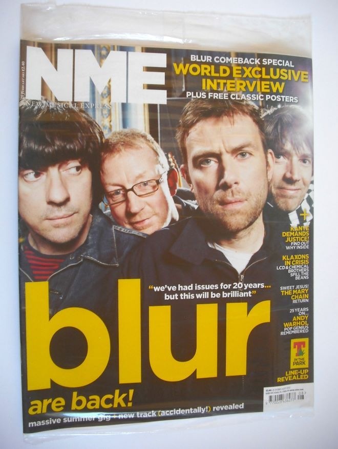 <!--2012-02-25-->NME magazine - Blur cover (25 February 2012)