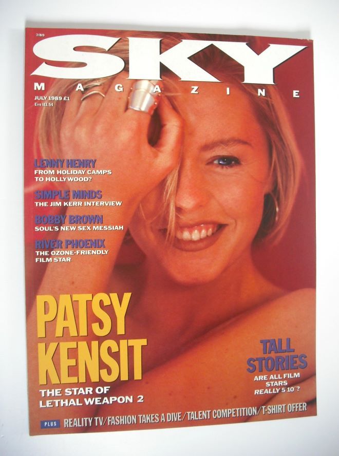 Sky magazine - Patsy Kensit cover (July 1989)