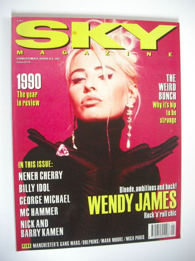 Sky magazine - Wendy James cover (Christmas 1990)