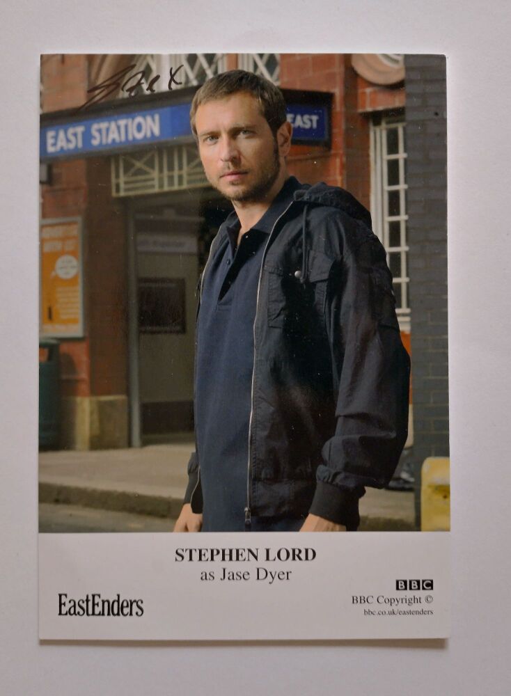 Stephen Lord autograph (hand-signed EastEnders cast card)