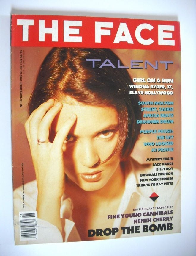 The Face magazine - Winona Ryder cover (November 1989 - Volume 2 No. 14)
