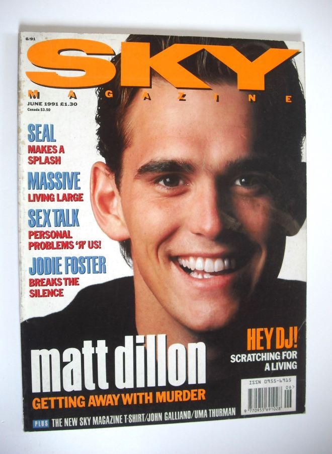Sky magazine - Matt Dillon cover (June 1991)