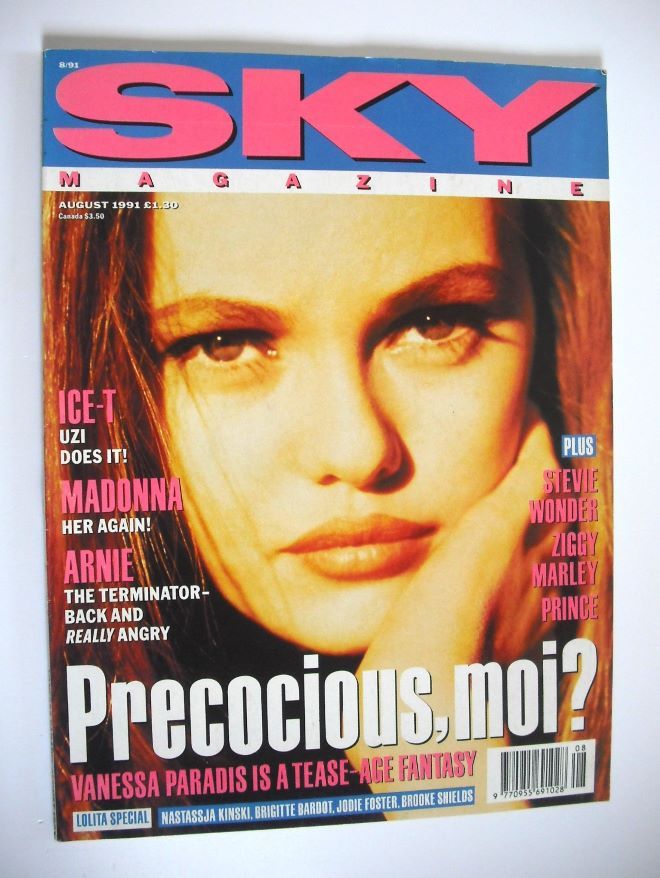 Sky magazine - Vanessa Paradis cover (August 1991)