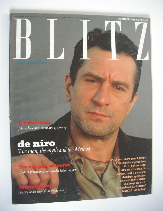 Blitz magazine - October 1988 - Robert De Niro cover (No. 70)