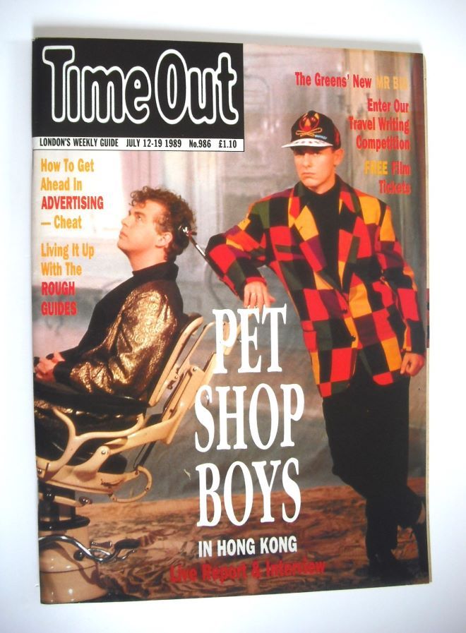 Time Out magazine - Pet Shop Boys cover (12-19 July 1989)