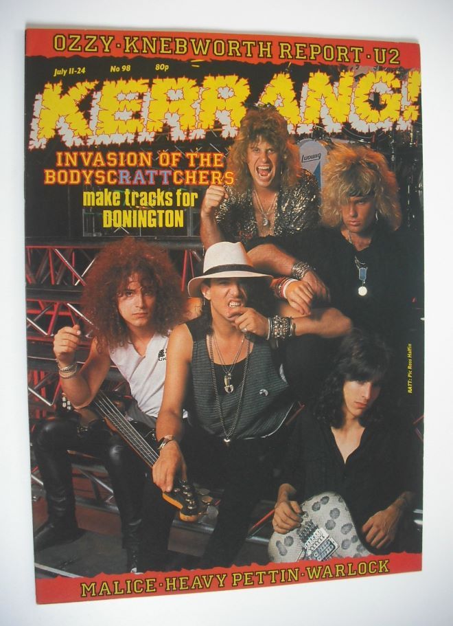 <!--1985-07-11-->Kerrang magazine - Ratt cover (11-24 July 1985 - Issue 98)