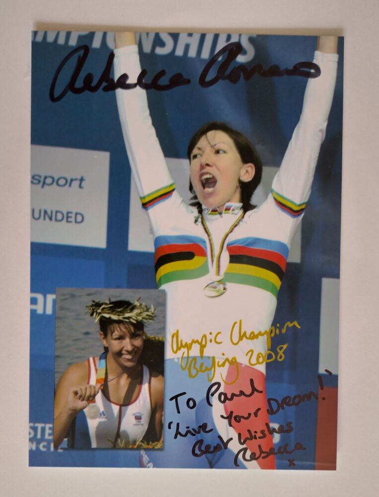 Rebeca Romero autograph (hand-signed photograph)