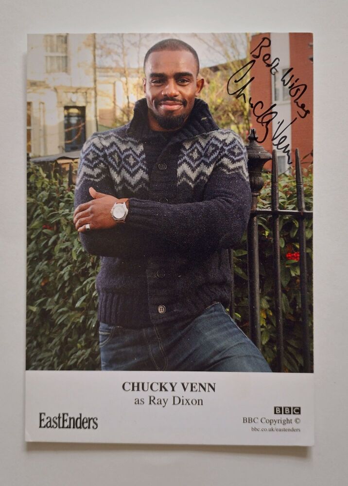 Chucky Venn autograph (hand-signed EastEnders cast card)