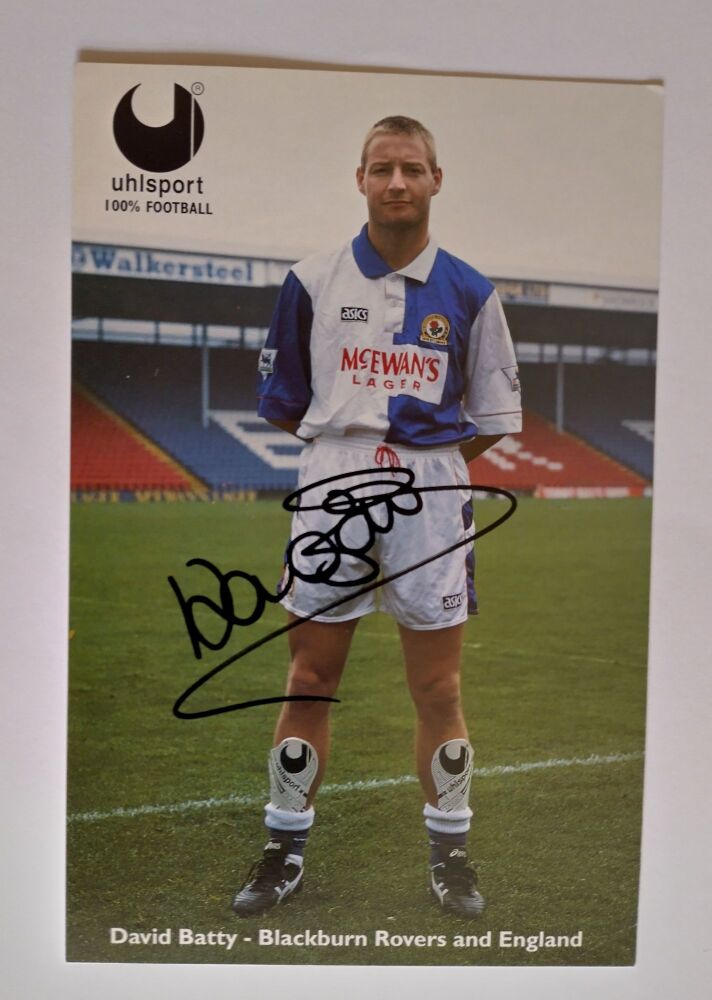 David Batty autograph (hand-signed photograph)