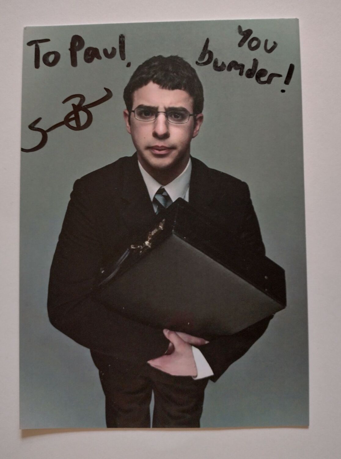 Simon Bird autograph (hand-signed photograph)