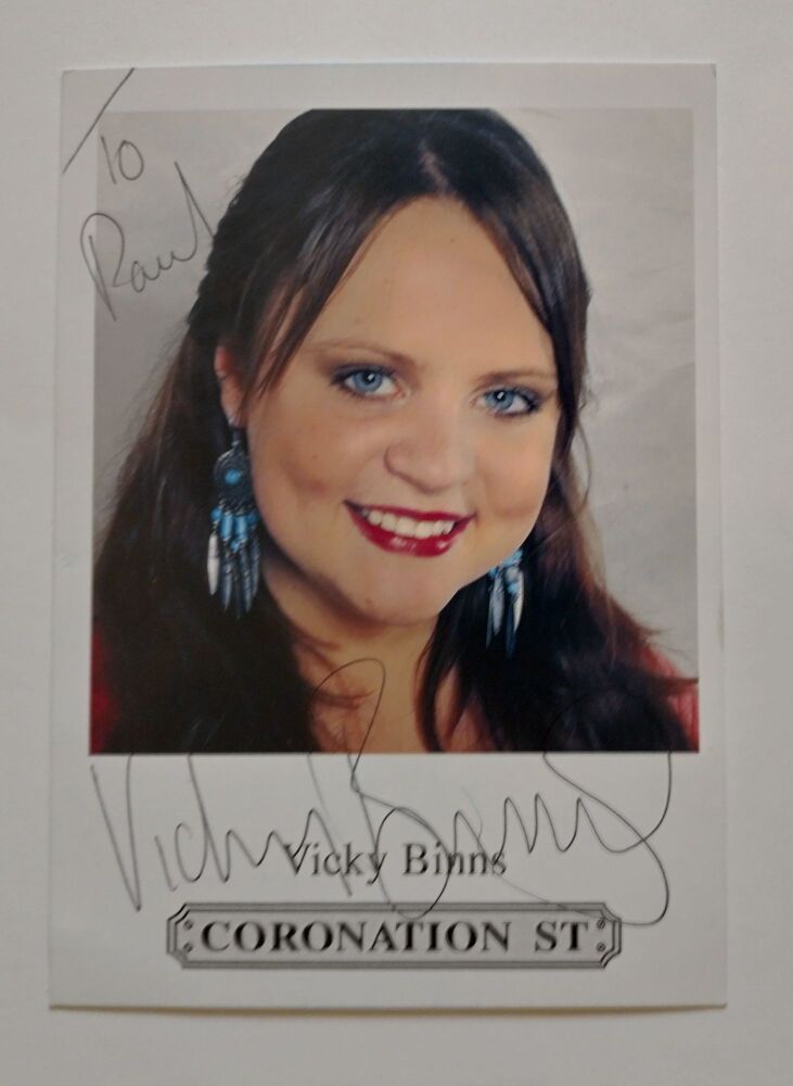 Vicky Binns autograph (hand-signed photograph)