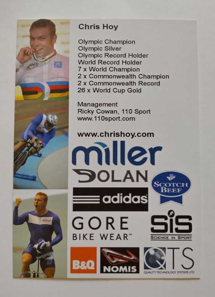 Chris Hoy autograph (hand-signed photograph)