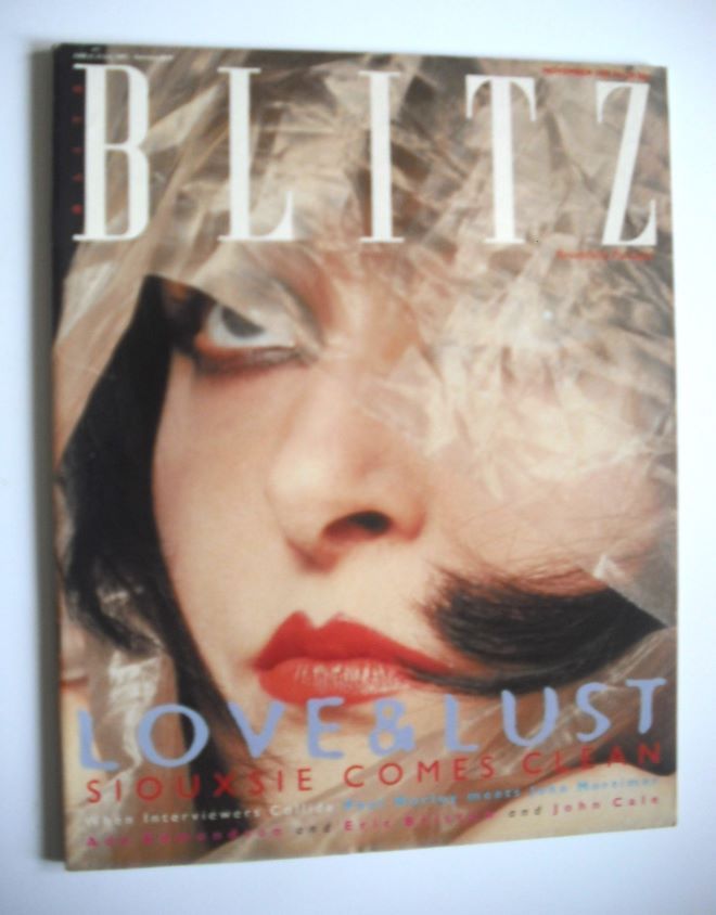 Blitz magazine - November 1985 - Siouxsie Sioux cover
