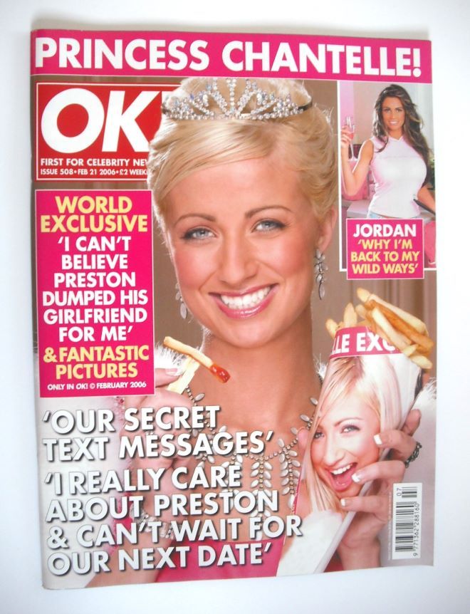 <!--2006-02-21-->OK! magazine - Chantelle Houghton cover (21 February 2006 