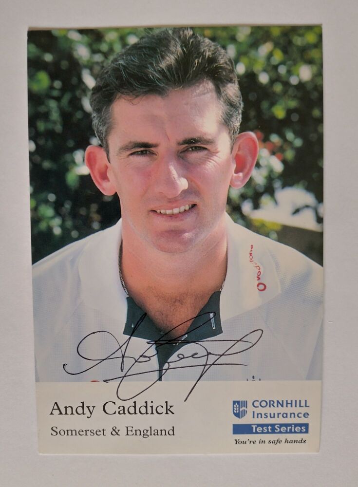 Andy Caddick autograph (hand-signed photograph)
