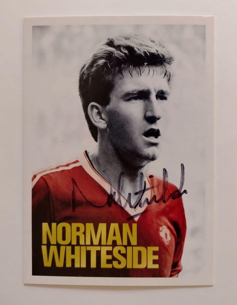 Norman Whiteside autograph (hand-signed photograph)