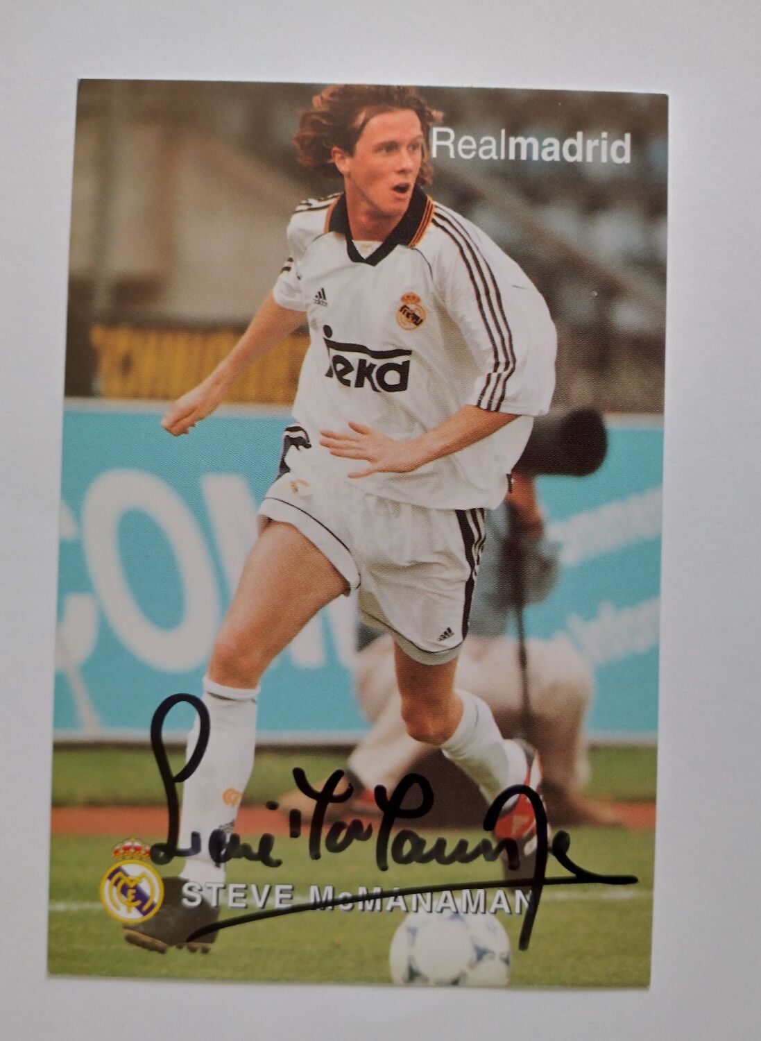 Steve McManaman autograph (hand-signed photograph)