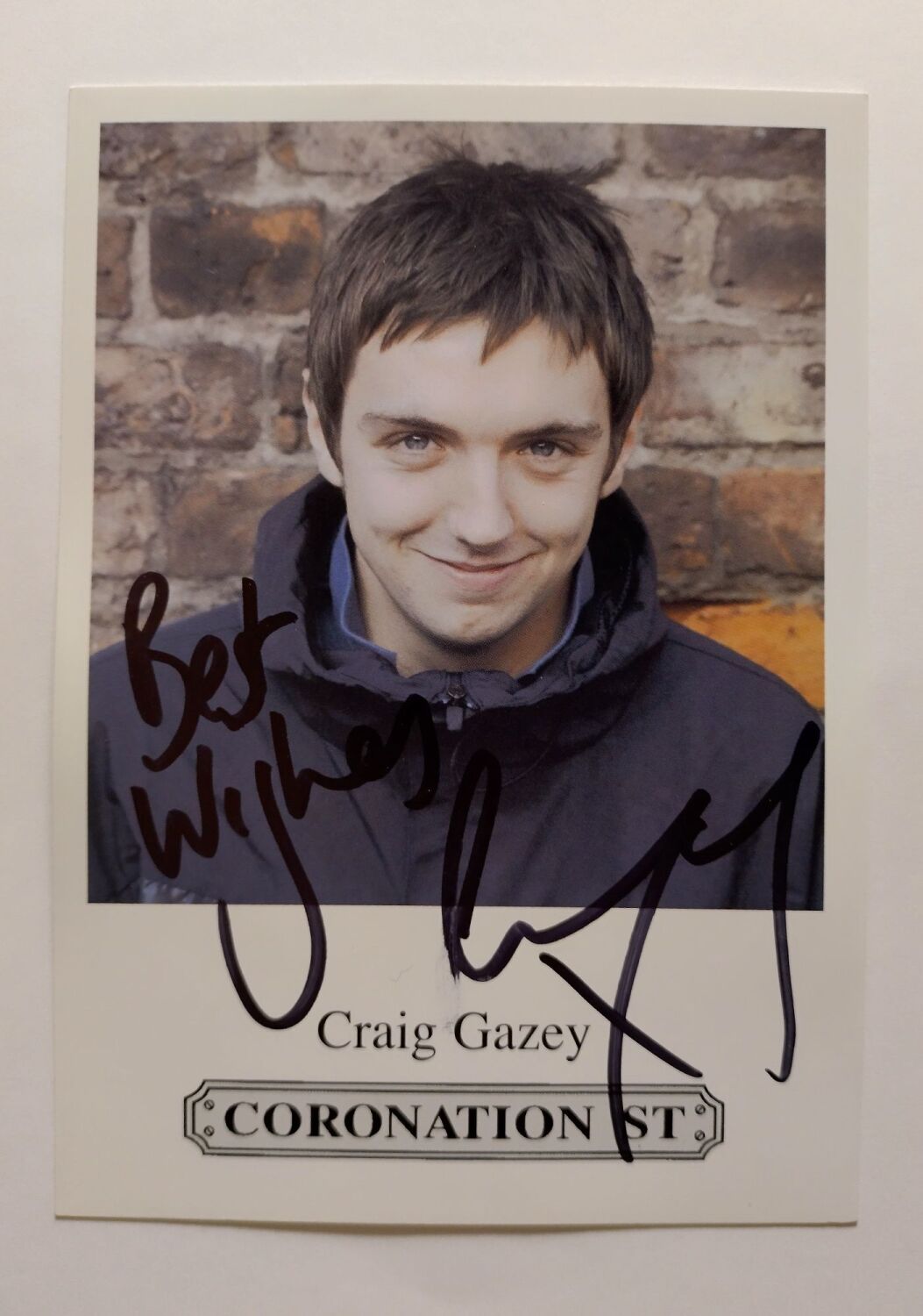 Craig Gazey autograph (hand-signed photograph)