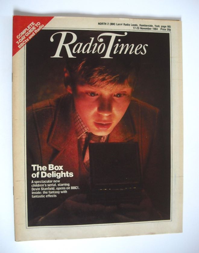 Radio Times magazine - Devin Stanfield cover (17-23 November 1984)