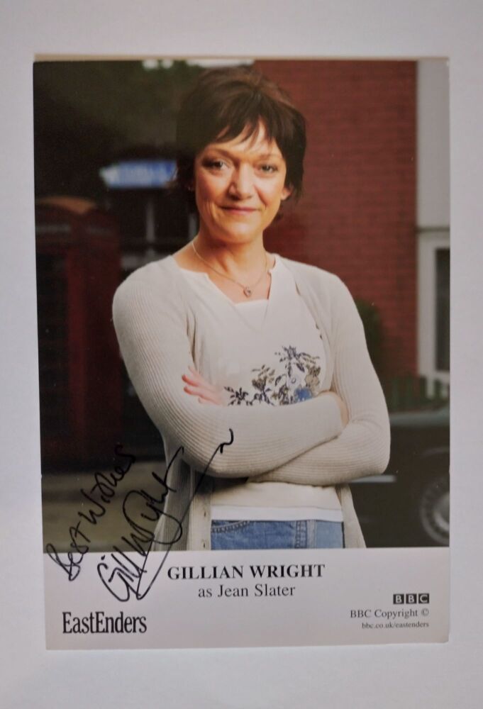 Gillian Wright autograph (hand-signed EastEnders cast card)