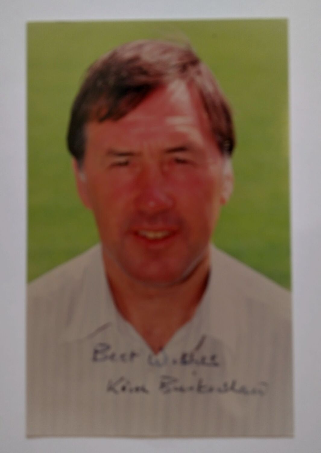 Keith Burkinshaw autograph (hand-signed photograph)