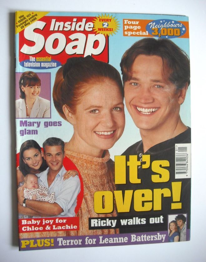 Inside Soap magazine - Patsy Palmer and Sid Owen cover (16-29 May 1998)