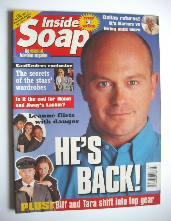 Inside Soap magazine - Ross Kemp cover (13-26 June 1998)